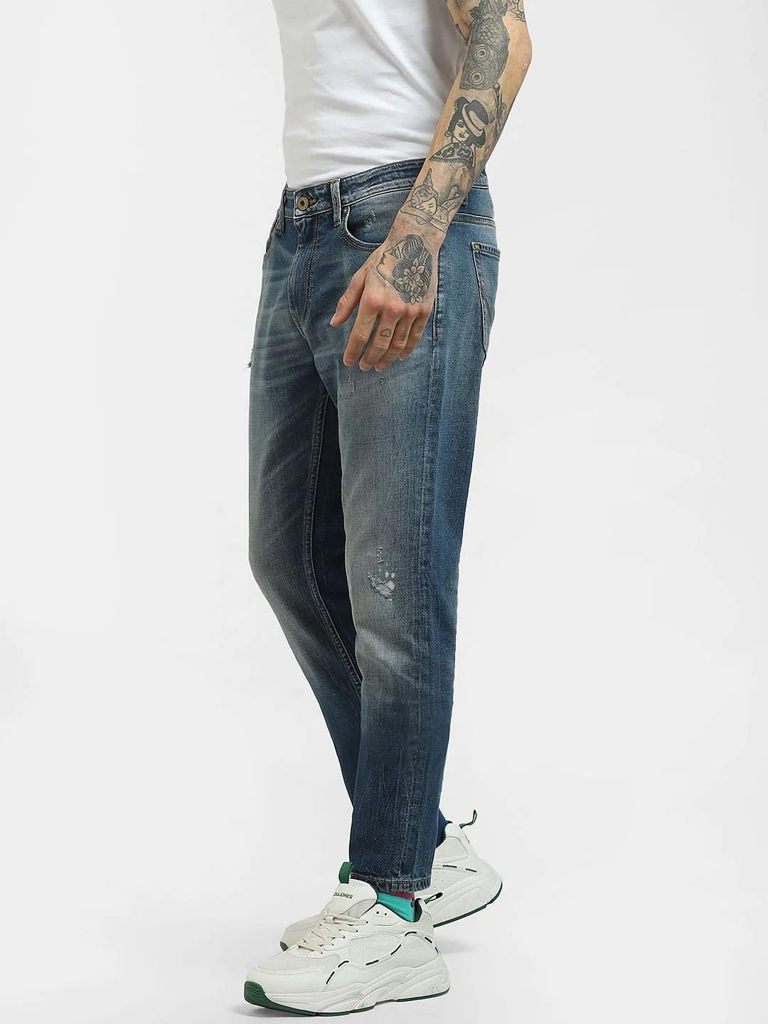 Blue Low Rise Glenn Slim Jeans - Image 3