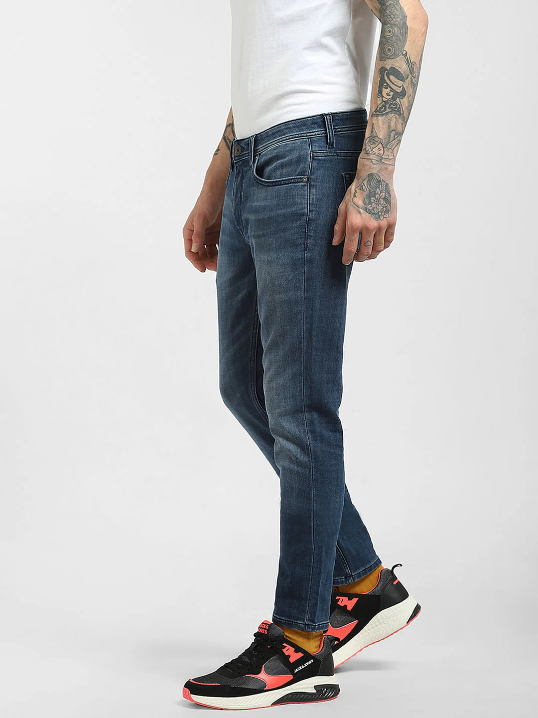 Blue Low Rise Liam Skinny Jeans - Image 3