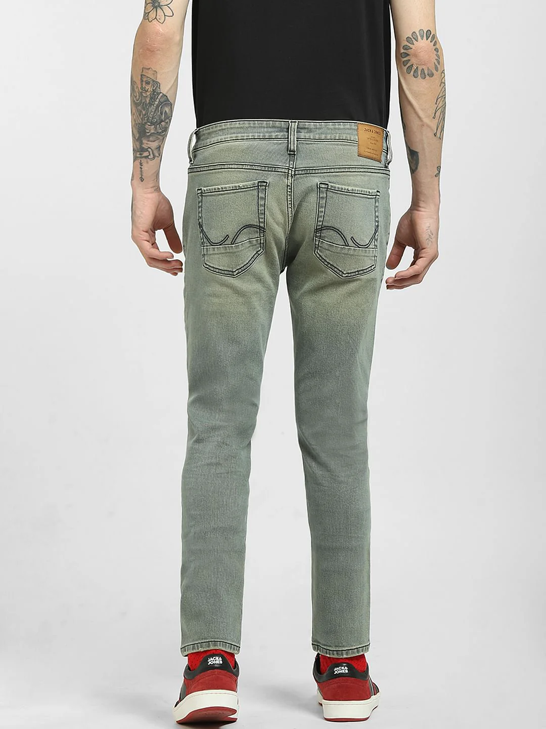 Blue Low Rise Liam Skinny Jeans - Image 4