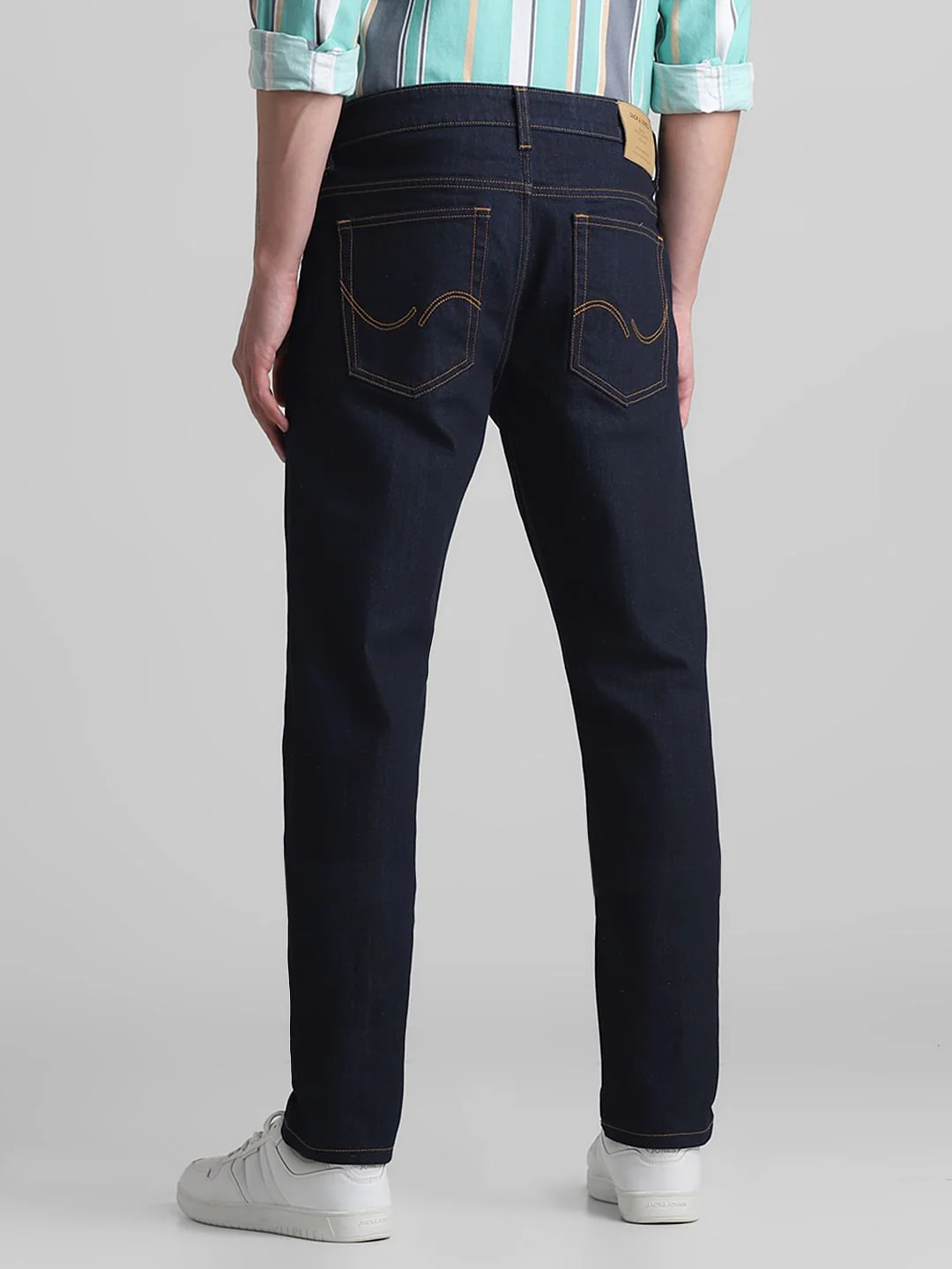 Dark Blue Low Rise Glenn Slim Fit Jeans - Image 3