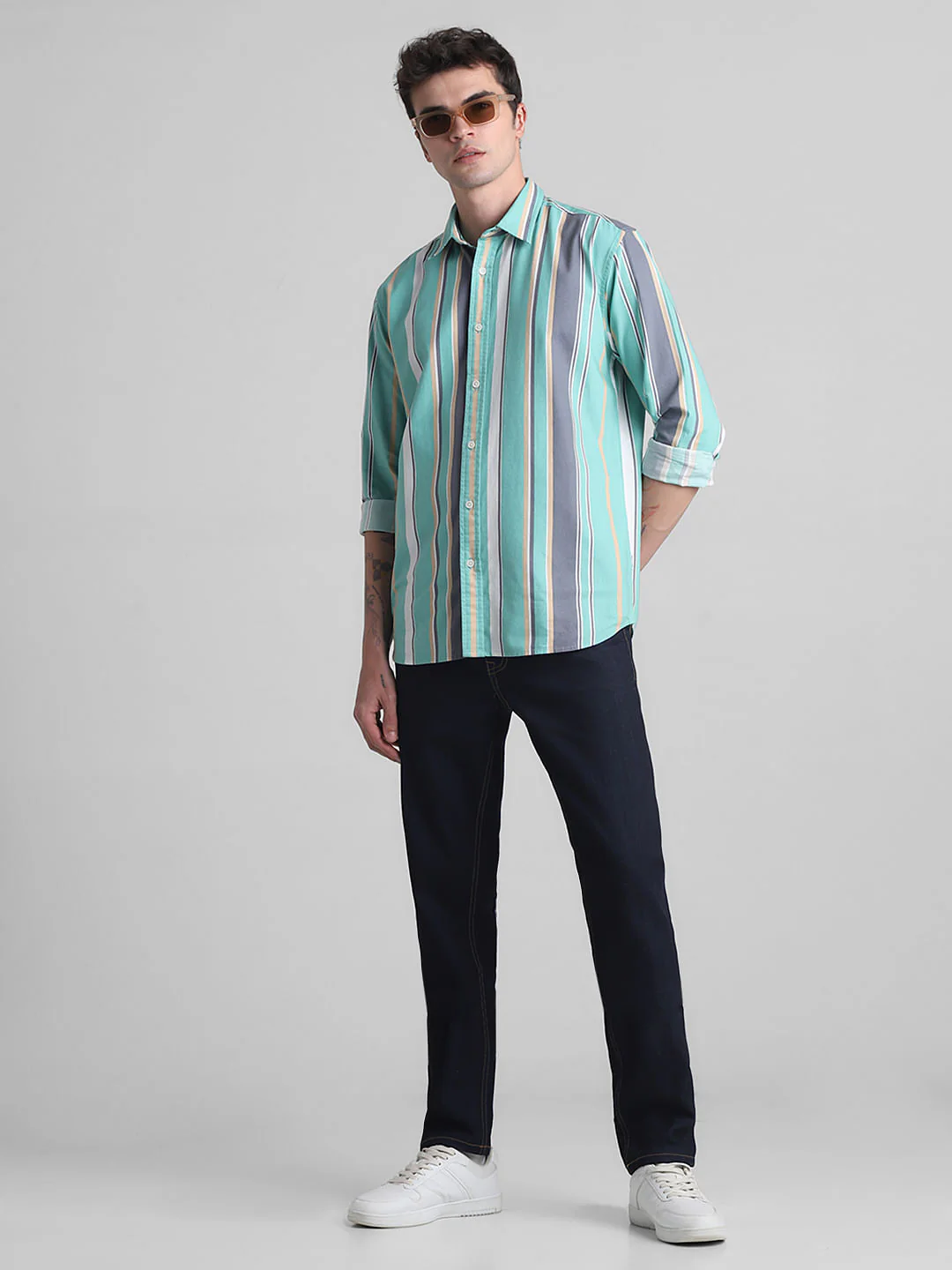 Dark Blue Low Rise Glenn Slim Fit Jeans - Image 6