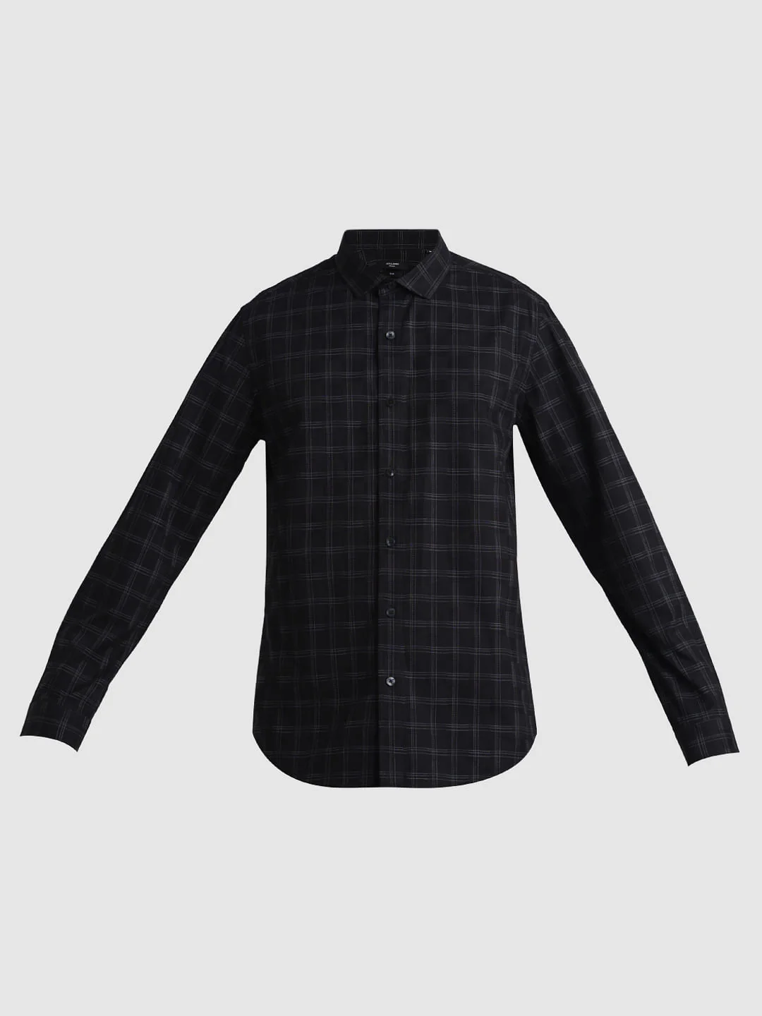 Black Check Print Full Sleeves Shirt - Image 7