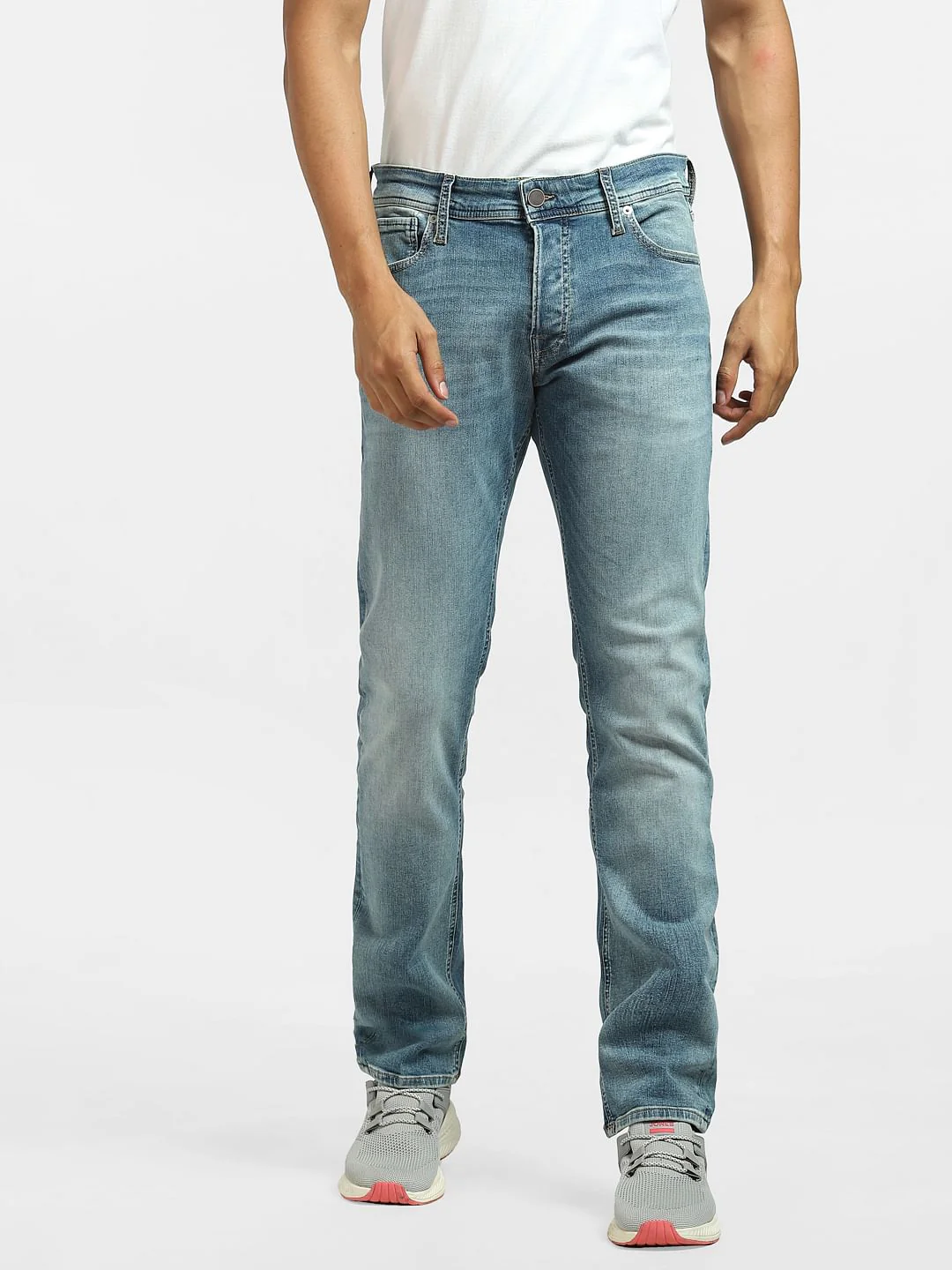 Light Blue Washed Glenn Slim Jeans - Image 2