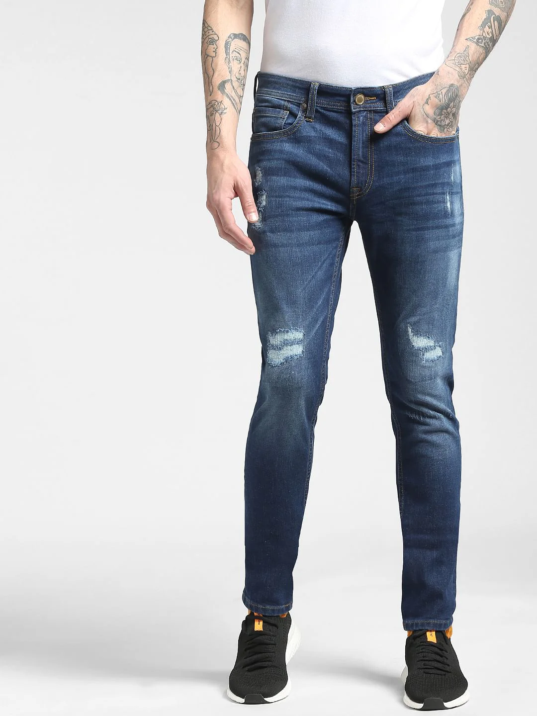 Blue Low Rise Liam Skinny Jeans - Image 2