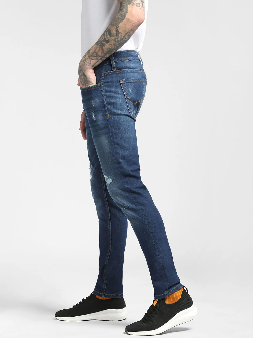Blue Low Rise Liam Skinny Jeans - Image 3