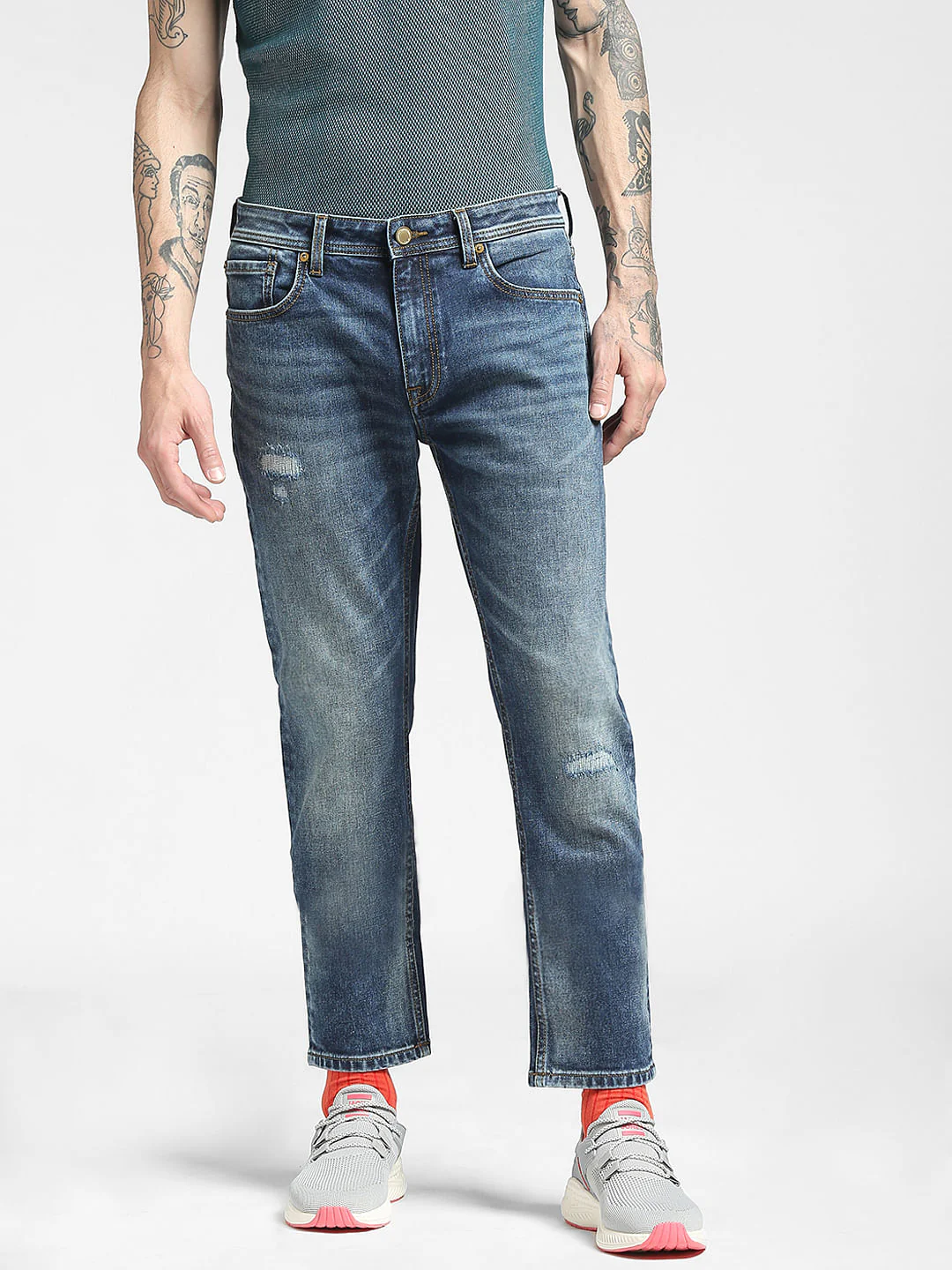 Blue Low Rise Tim Anti Fit Jeans - Image 2