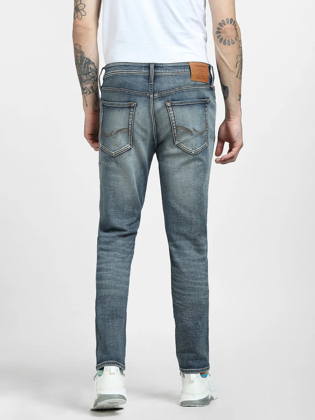 Blue Low Rise Liam Skinny Jeans - Image 4