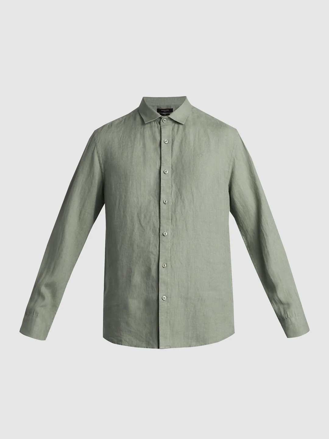 Green Linen Full Sleeves Shirt - Image 7