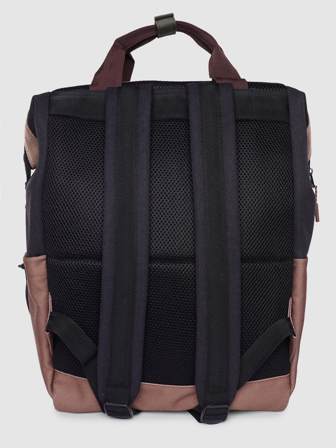 Faded Pink Colourblocked Backpack - Image 3