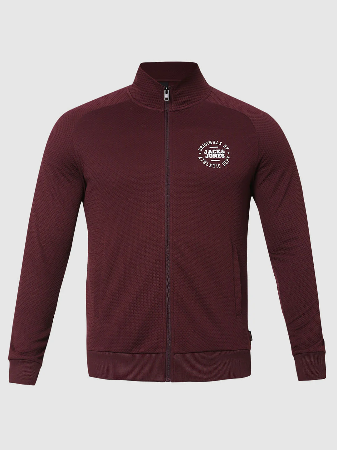 Maroon Turtleneck Zip Up Sweatshirt - Image 6