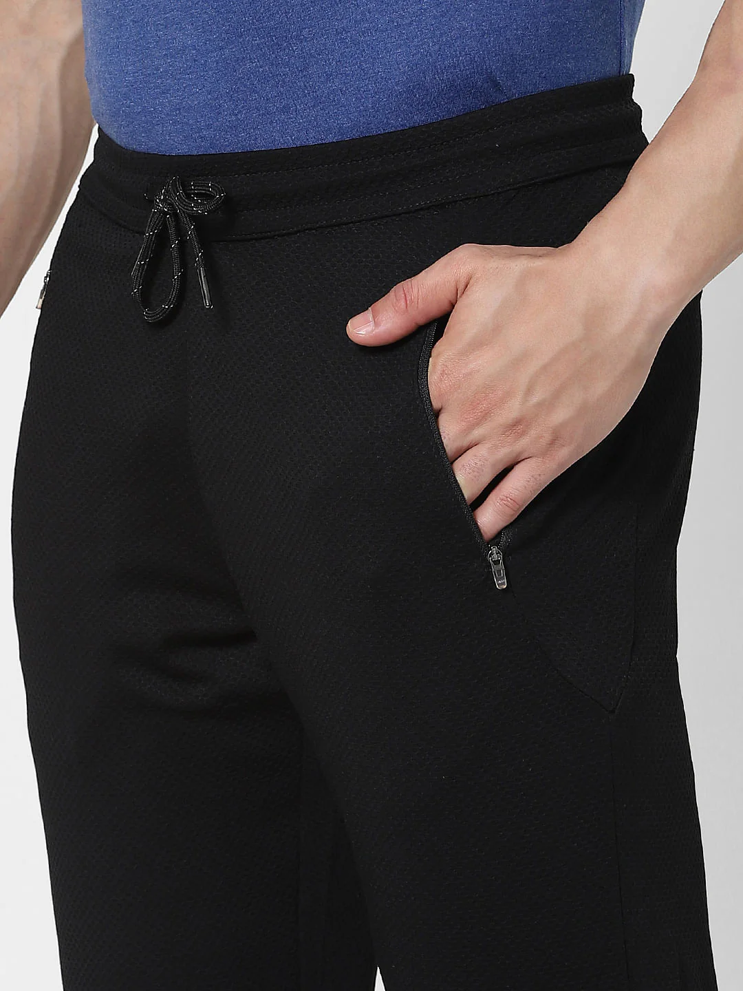 Black Mid Rise Trackpants - Image 5