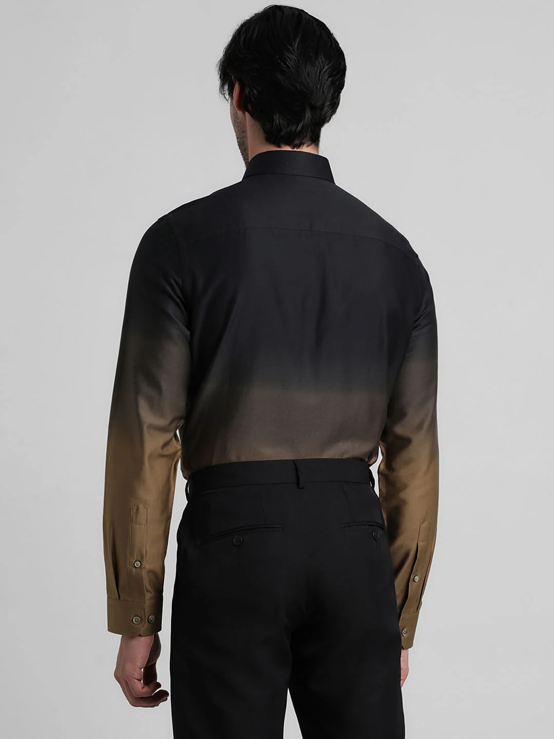 Black Ombre Full Sleeves Shirt - Image 4