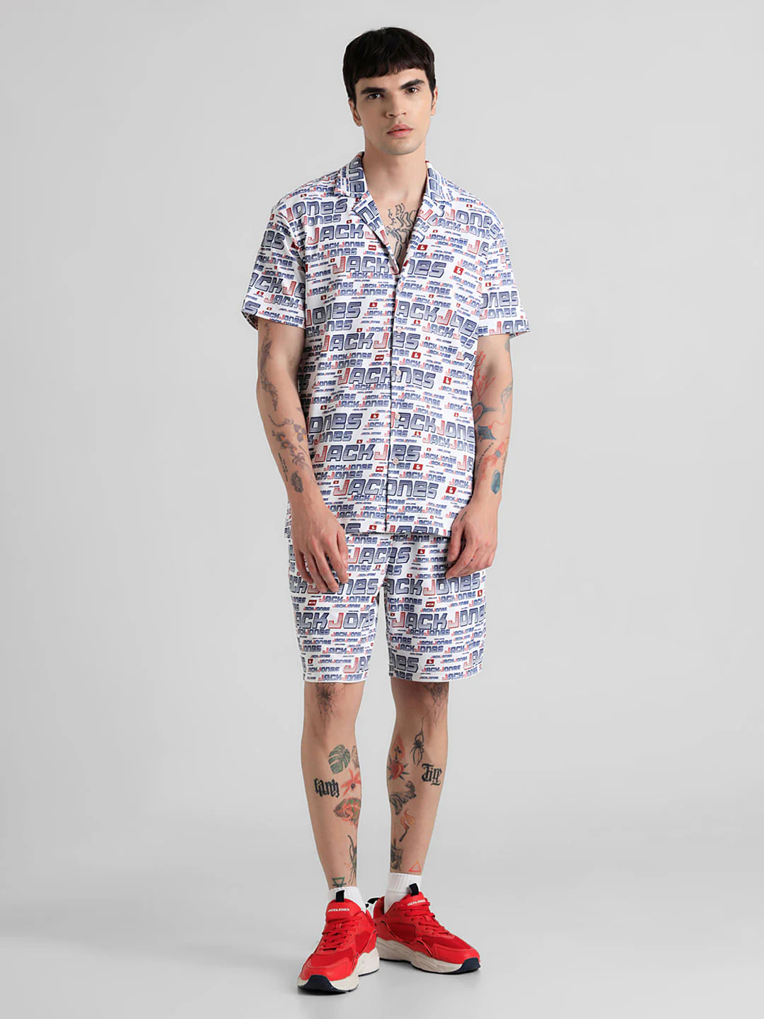 URBAN RACERS by JACK&JONES WHITE PRINTED SHIRT - Image 6