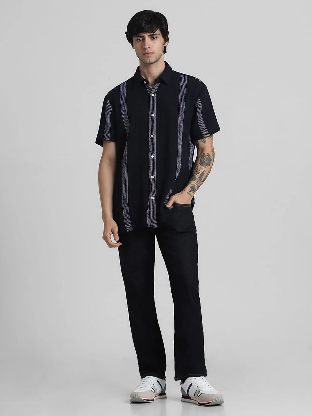 Blue Wolsey Striped Short Sleeves Shirt - Image 6
