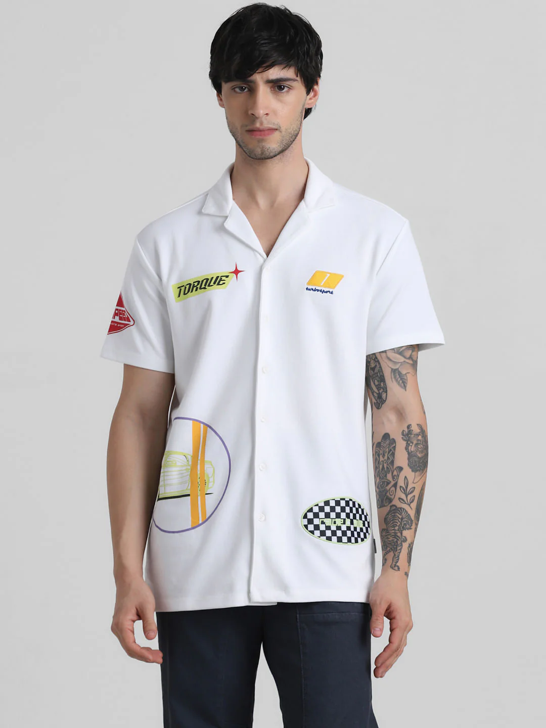 URBAN RACERS by White Short Sleeves Shirt - Image 2