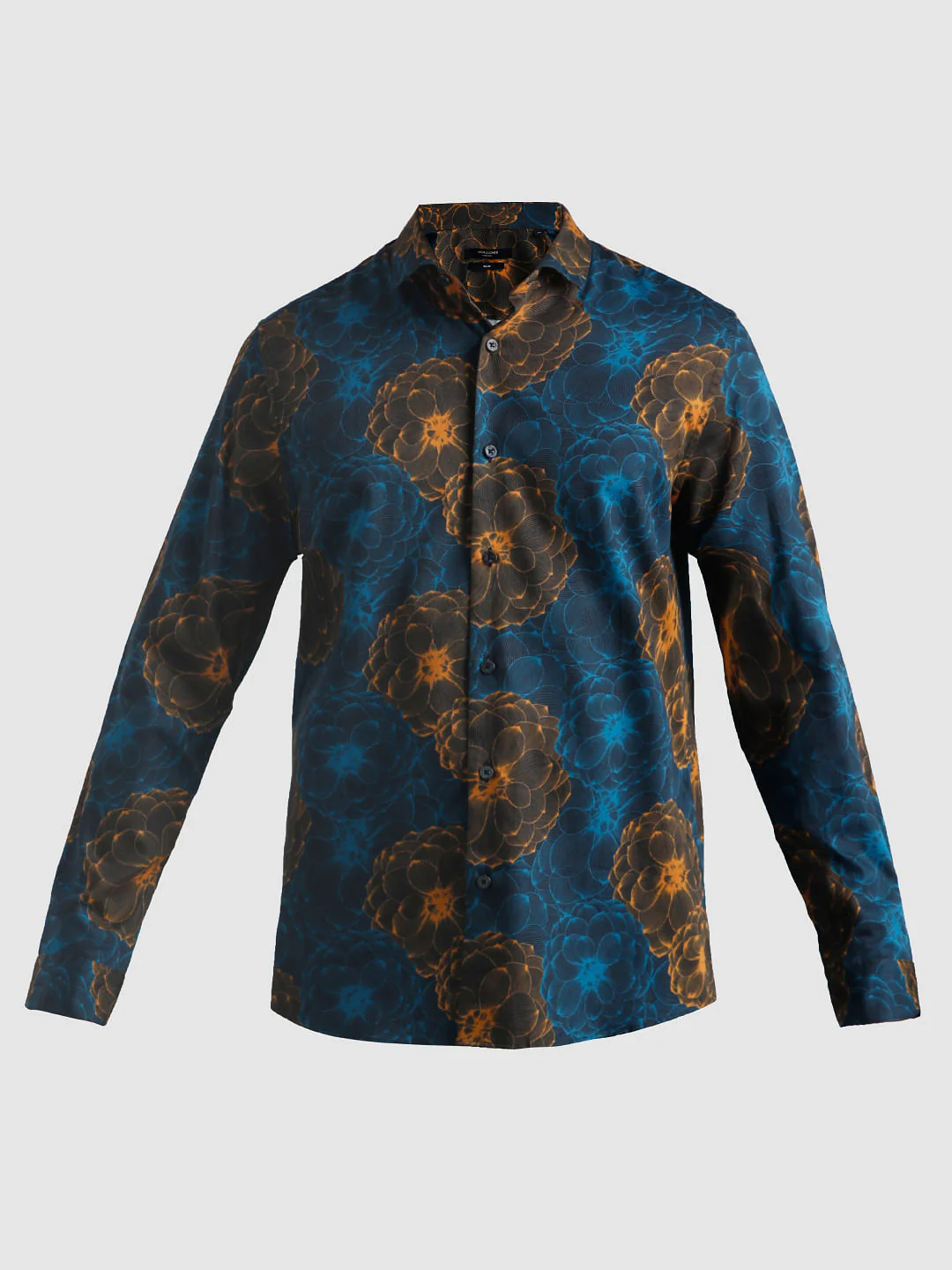 Black Abstract Print Short Sleeves Shirt - Image 7