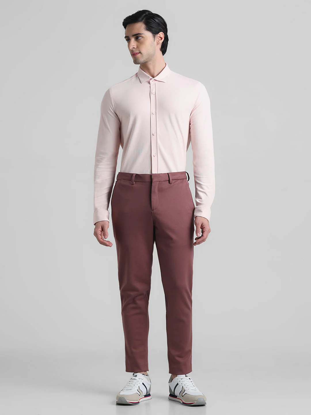 Pink Knitted Full Sleeves Shirt - Image 6