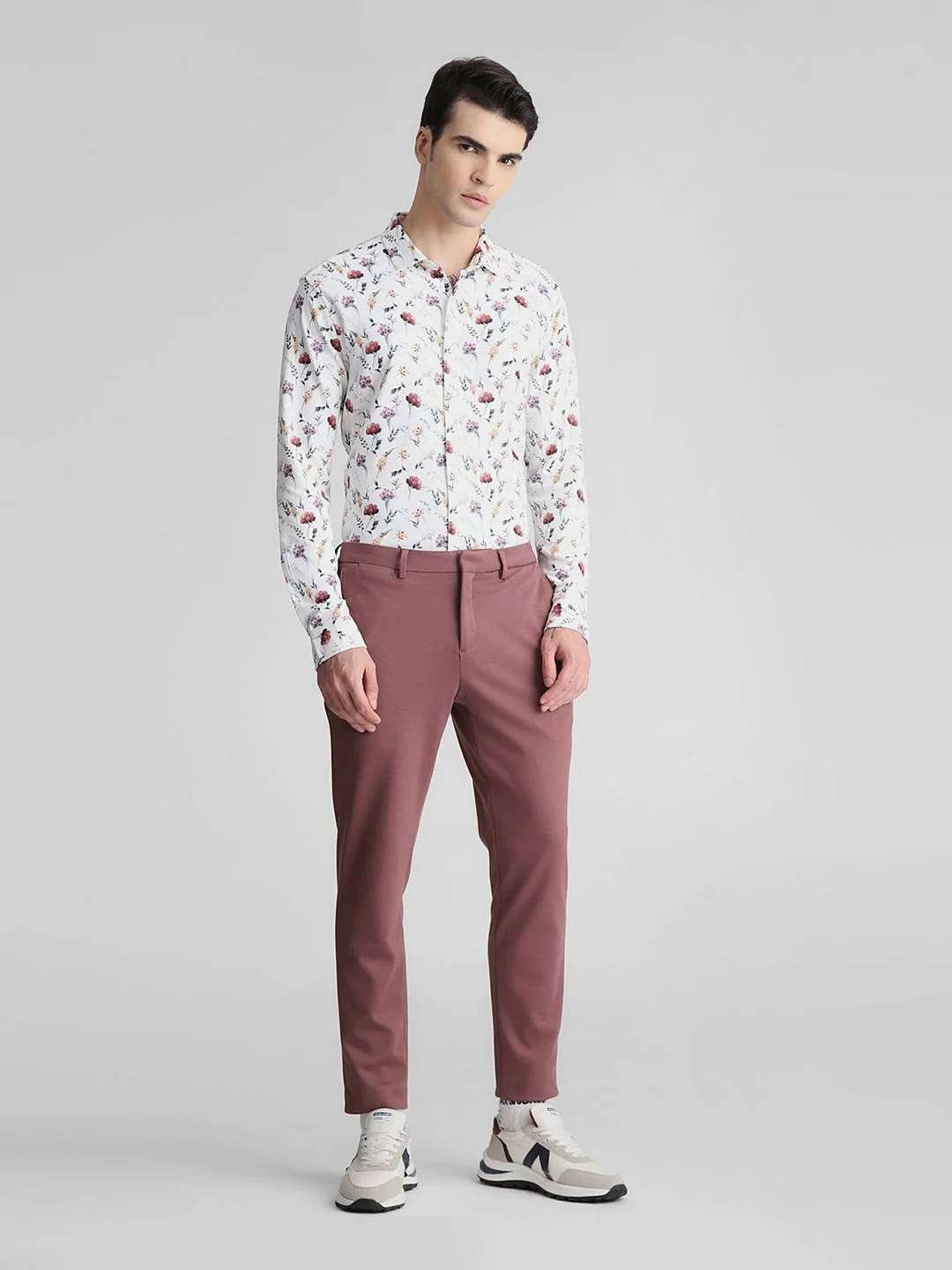 White Floral Full Sleeves Shirt - Image 6