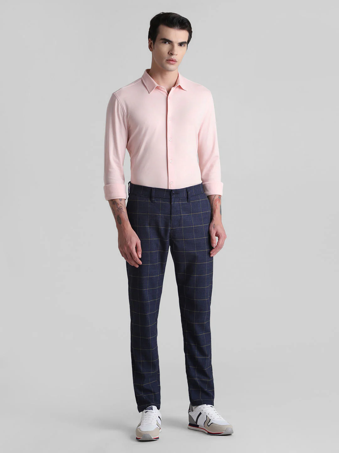 Pink Solid Knitted Shirt - Image 6