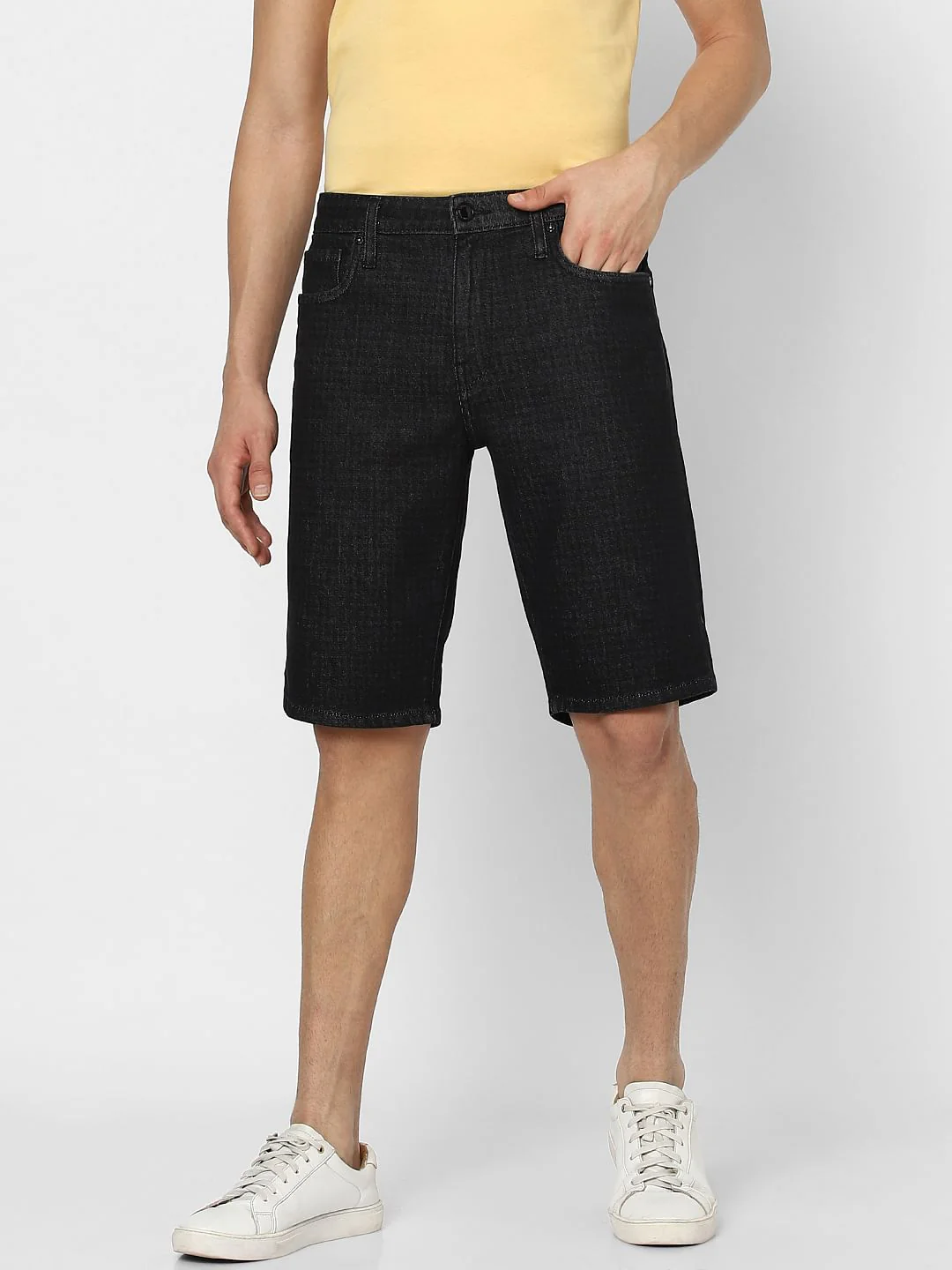 Black Low Rise Shorts - Image 2
