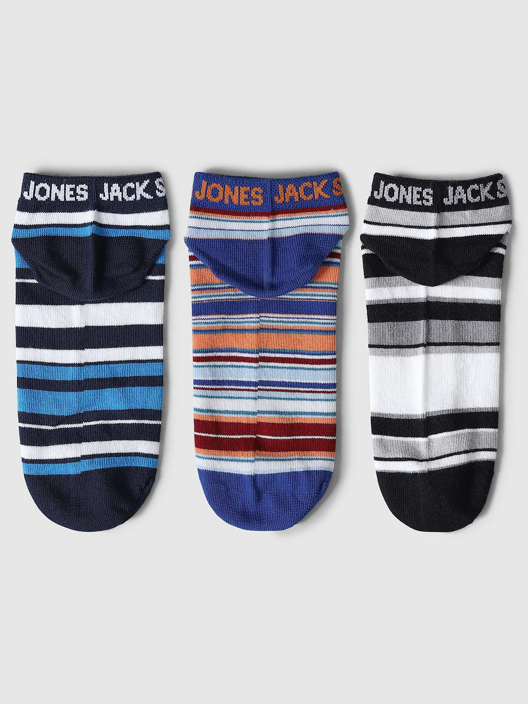 Pack of 3 Striped Ankle Length Socks - Image 6