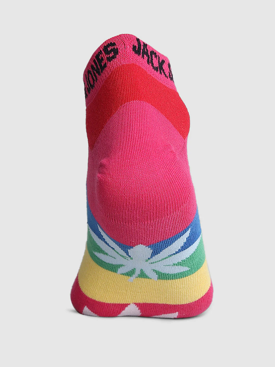 Pink Colourblocked Ankle Length Socks - Image 3