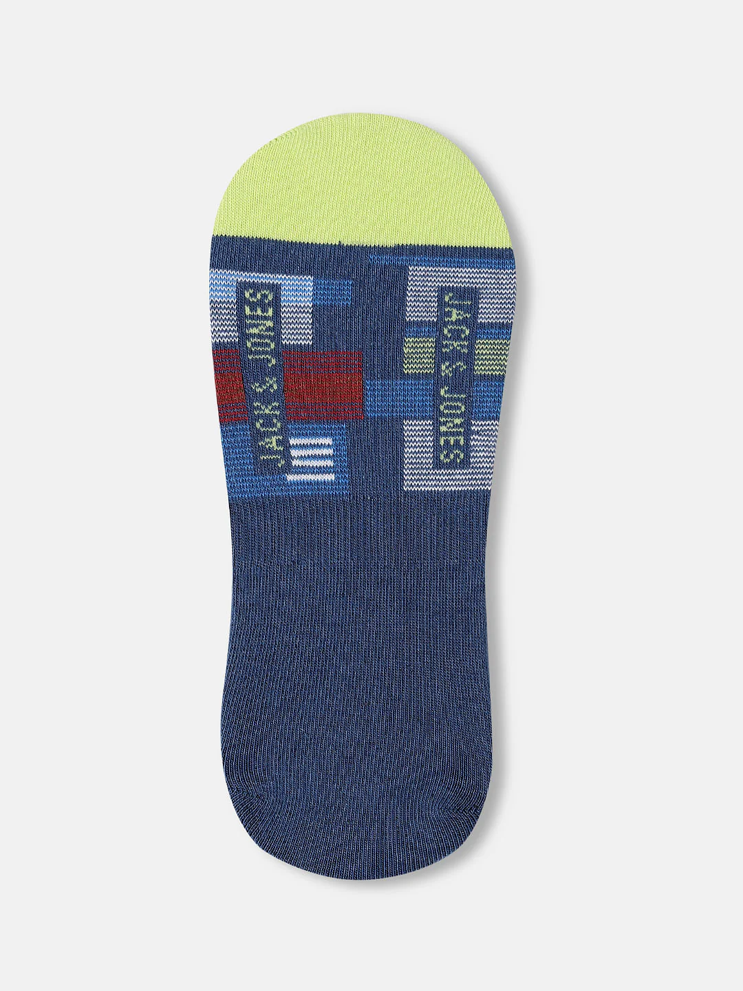 Pack of 3 Check Print No-Show Socks - Image 2