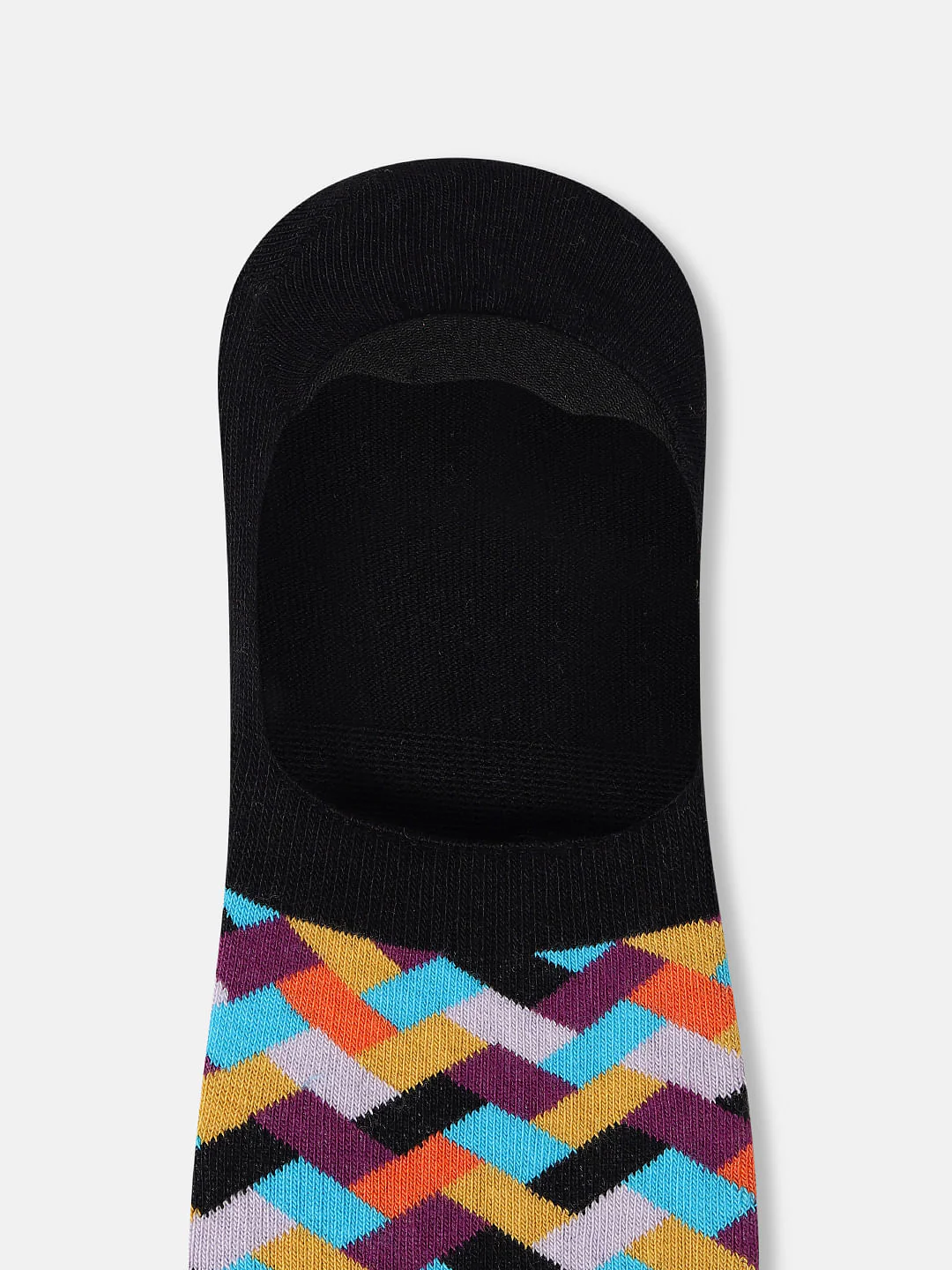 Pack of 3 Check Print No-Show Socks - Image 7