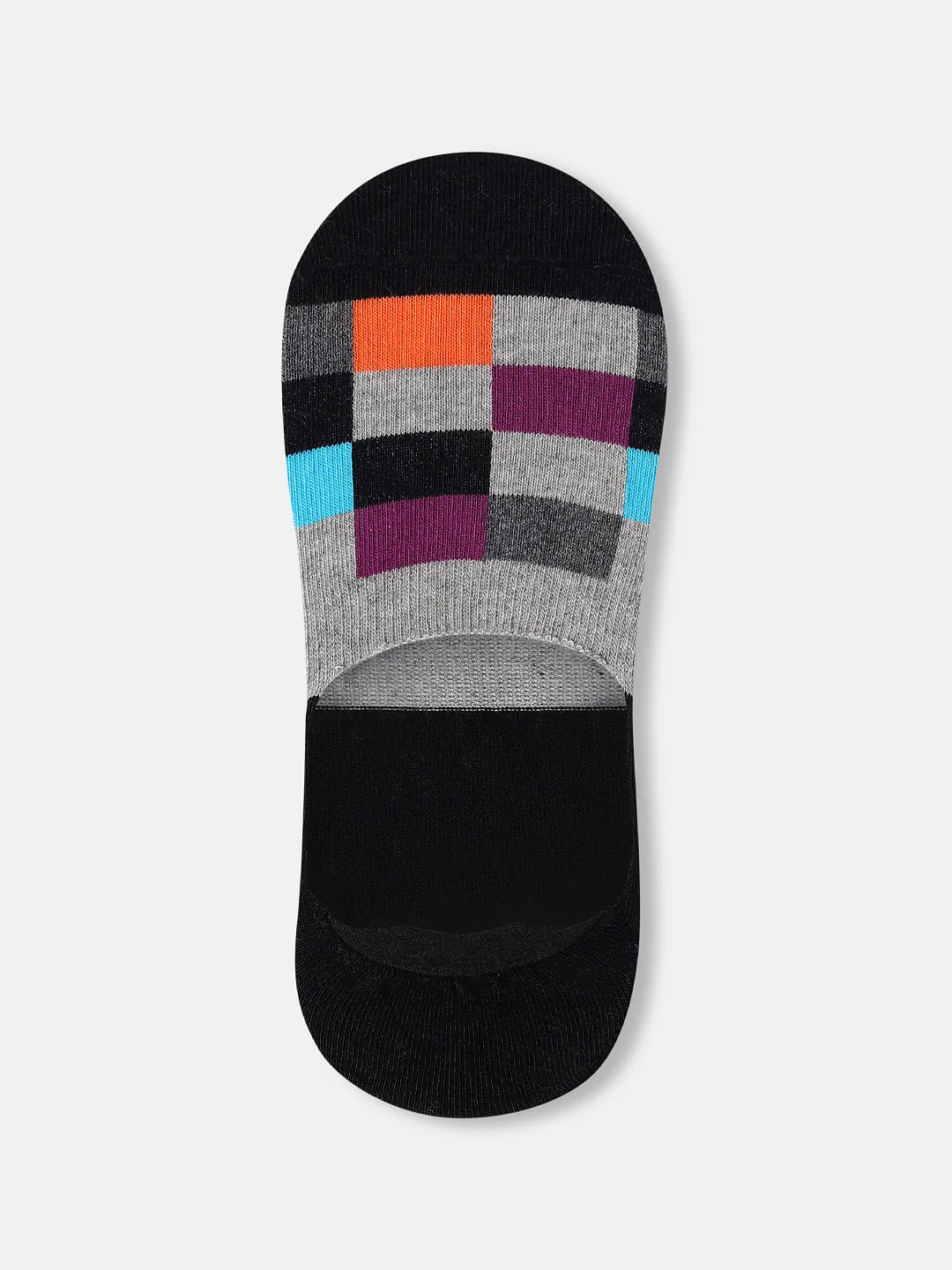 Pack of 3 Check Print No-Show Socks - Image 8