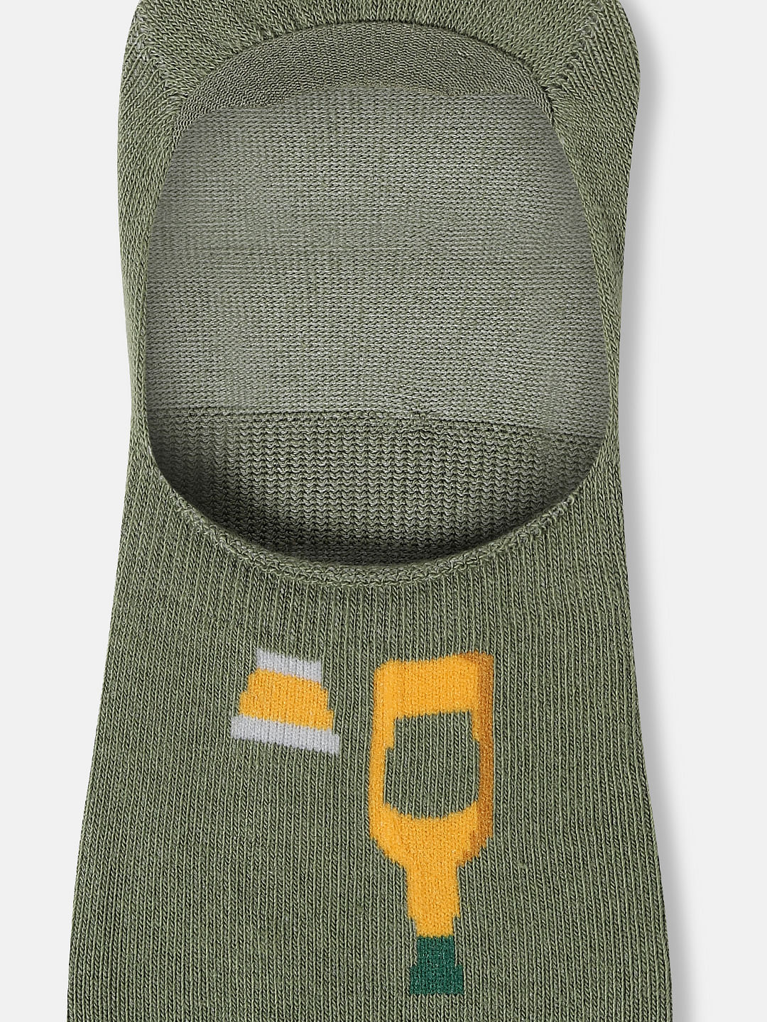 Pack Of 2 No Show Socks - Green & Blue - Image 4