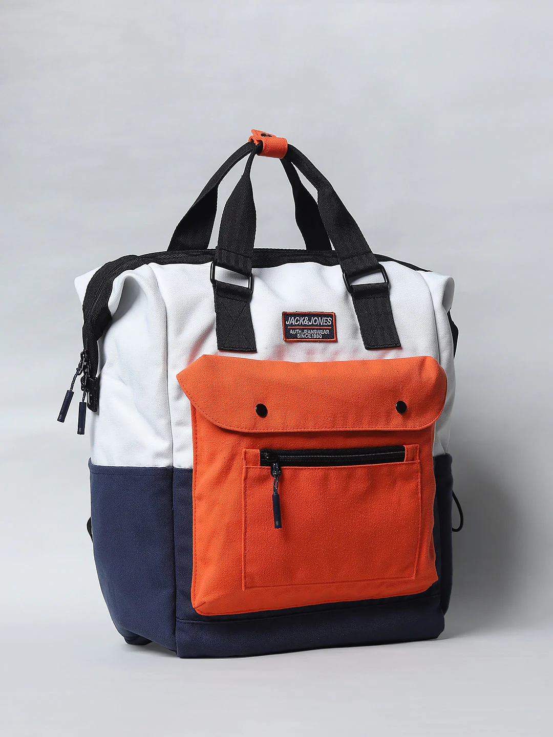 Blue Colourblocked Backpack - Image 3