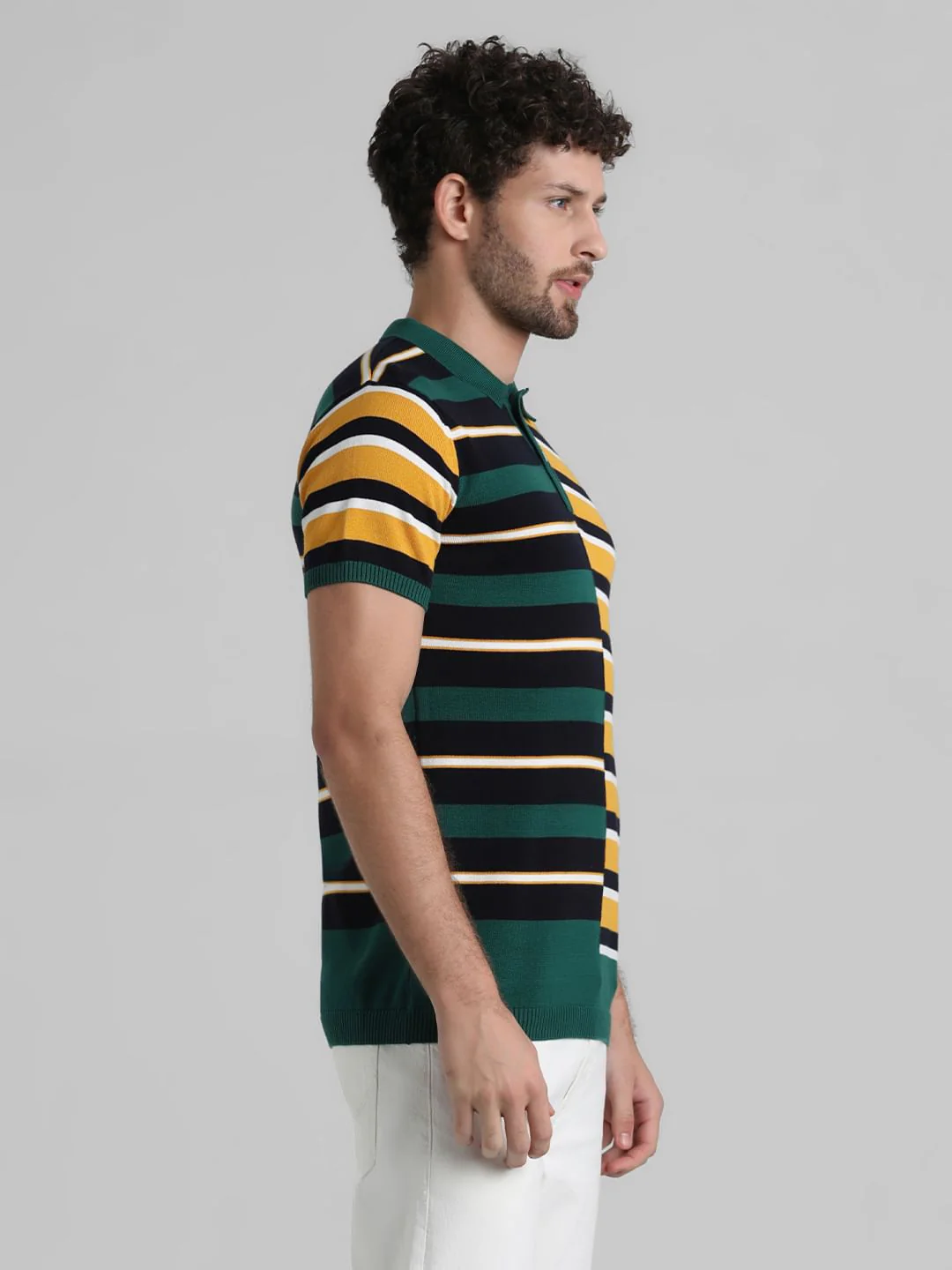 Multi-Colour Knitted Polo - Image 3