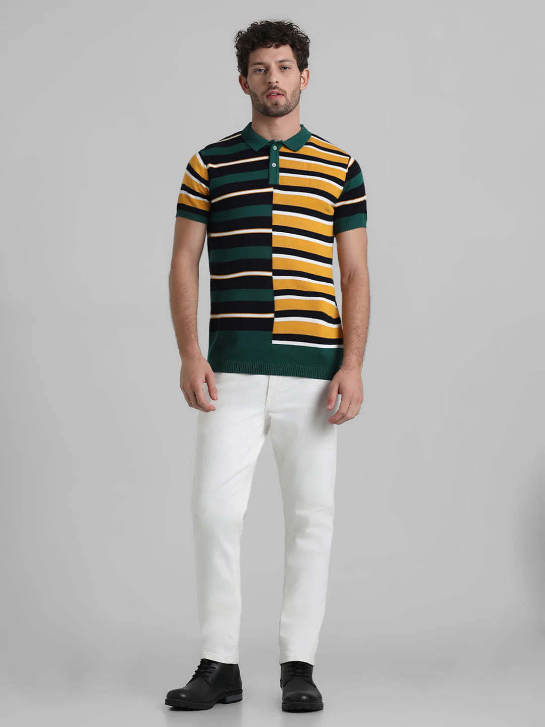 Multi-Colour Knitted Polo - Image 6