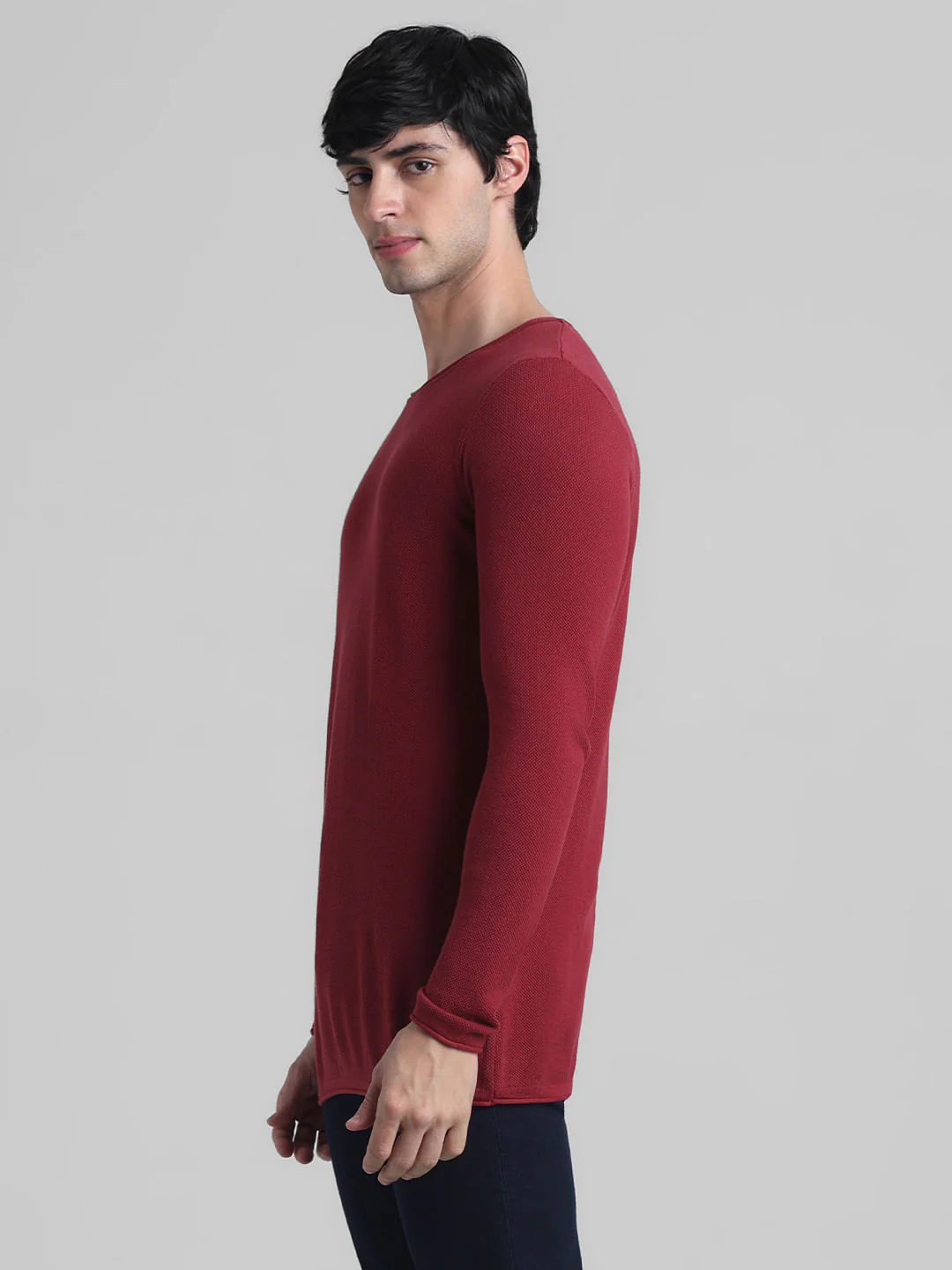 Red Crew Neck Pullover - Image 3