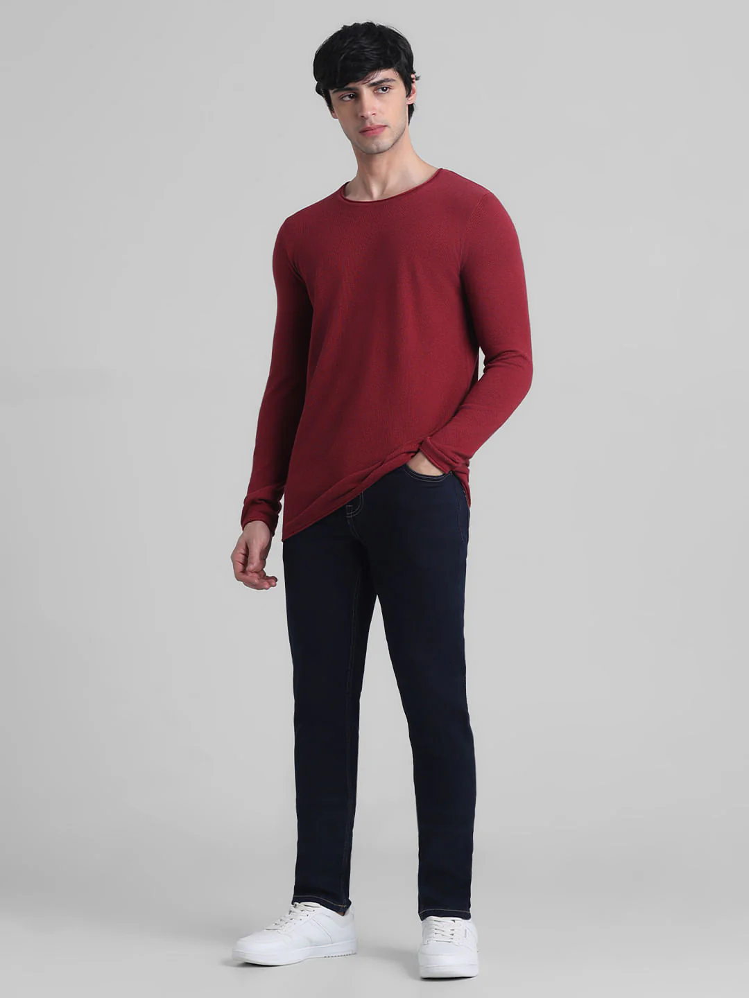 Red Crew Neck Pullover - Image 6