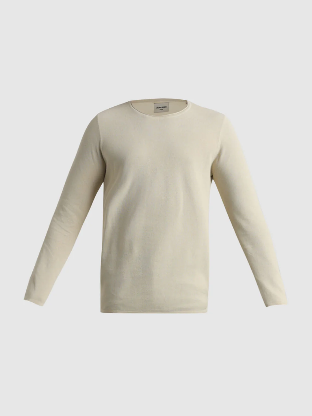 Beige Crew Neck Pullover - Image 7