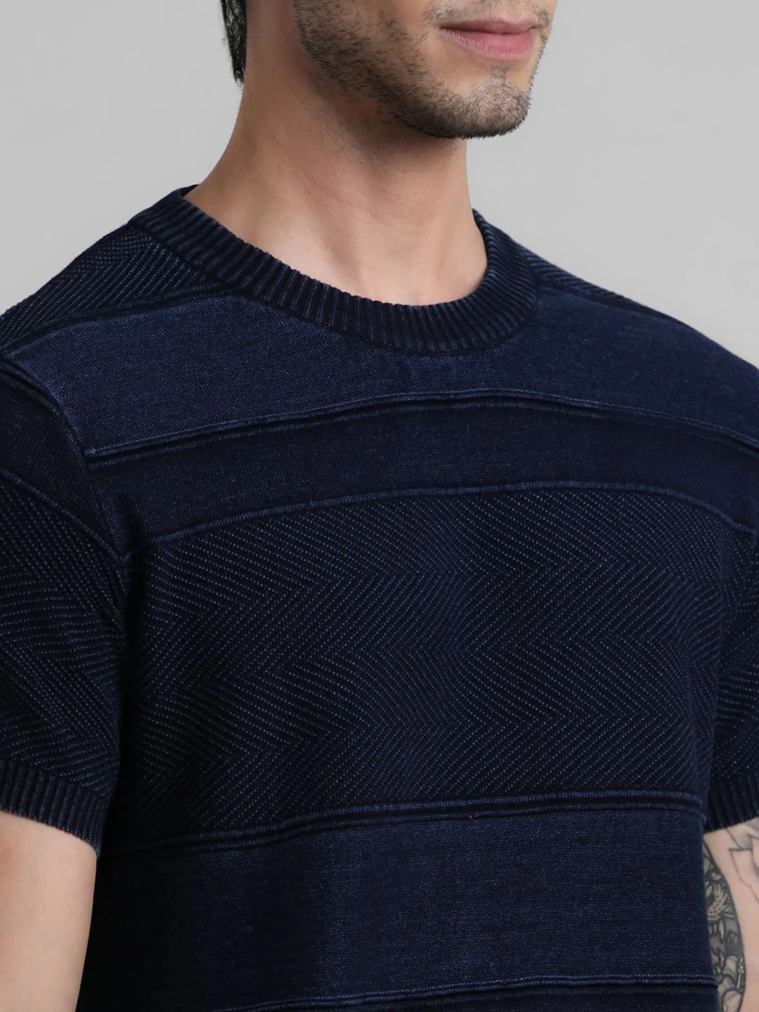 Blue Indigo Dyed T-shirt - Image 5