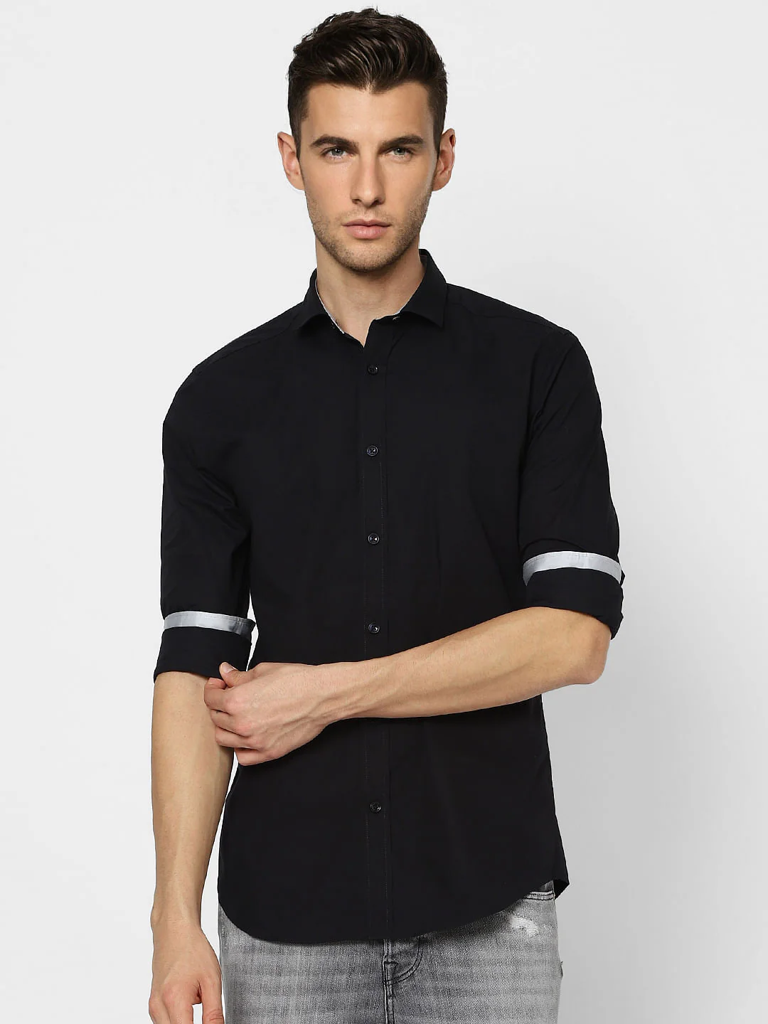 Black Full Sleeves Shirt - Image 2
