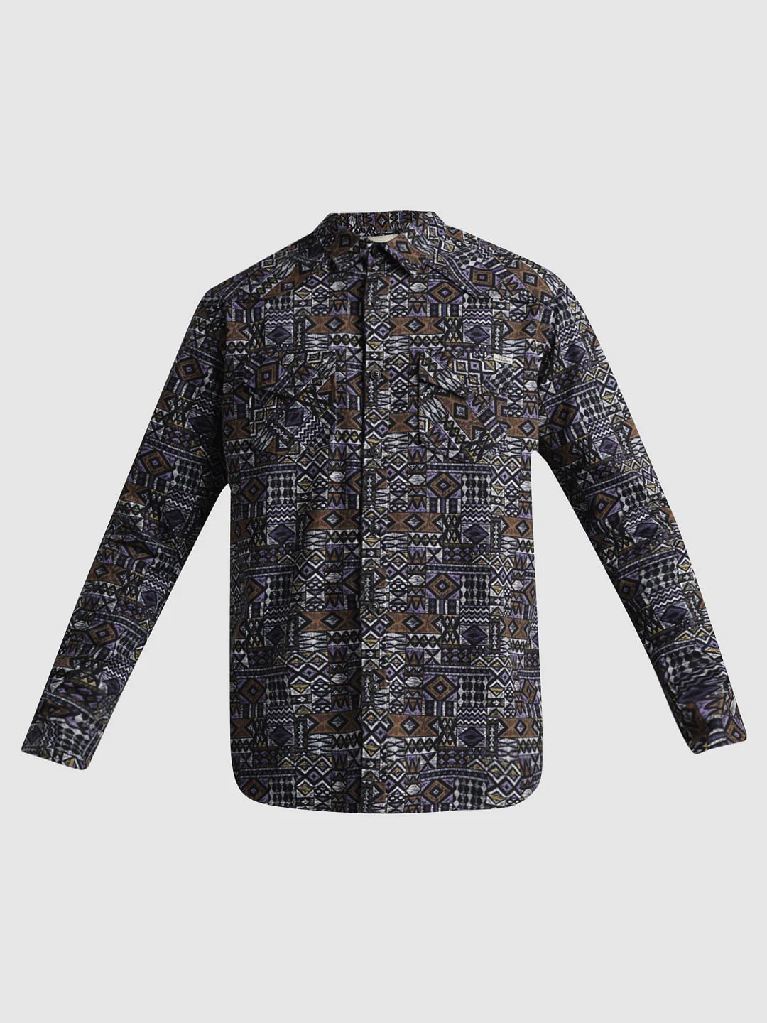 Green Abstract Print Full Sleeves Shirt - Image 7