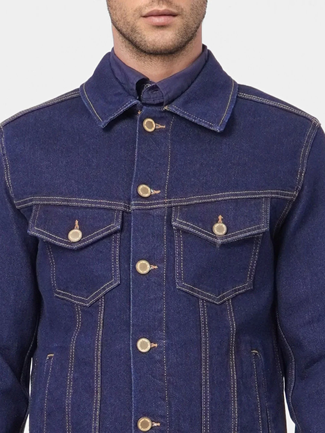 Dark Blue Denim Jacket - Image 5