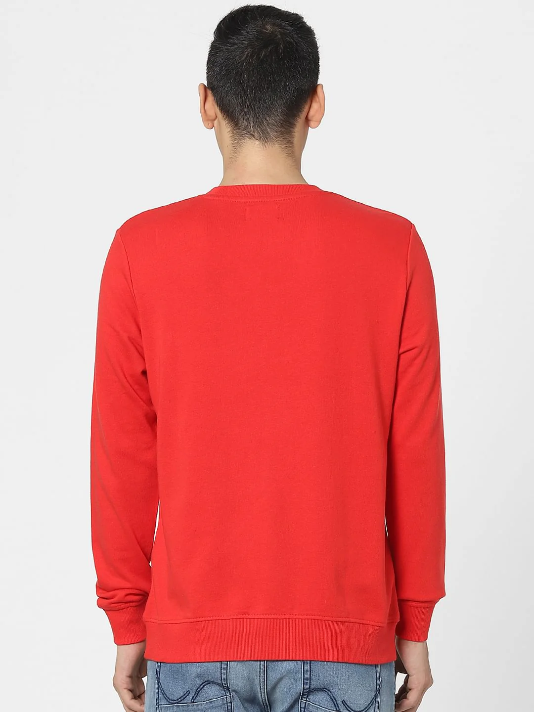 Red Logo Print Sweatshirt - Image 4