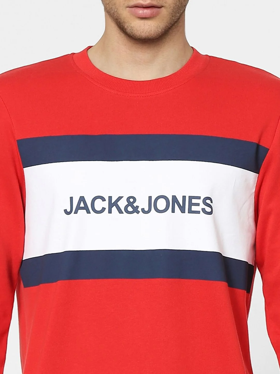 Red Logo Print Sweatshirt - Image 5