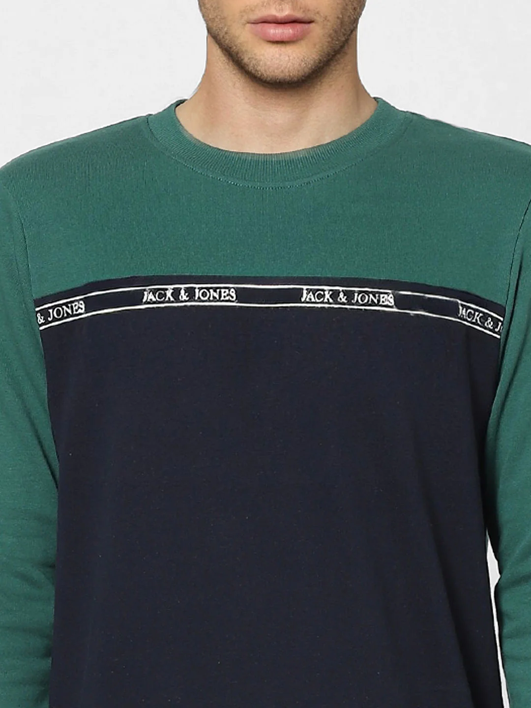 Green Colourblocked Sweatshirt - Image 5