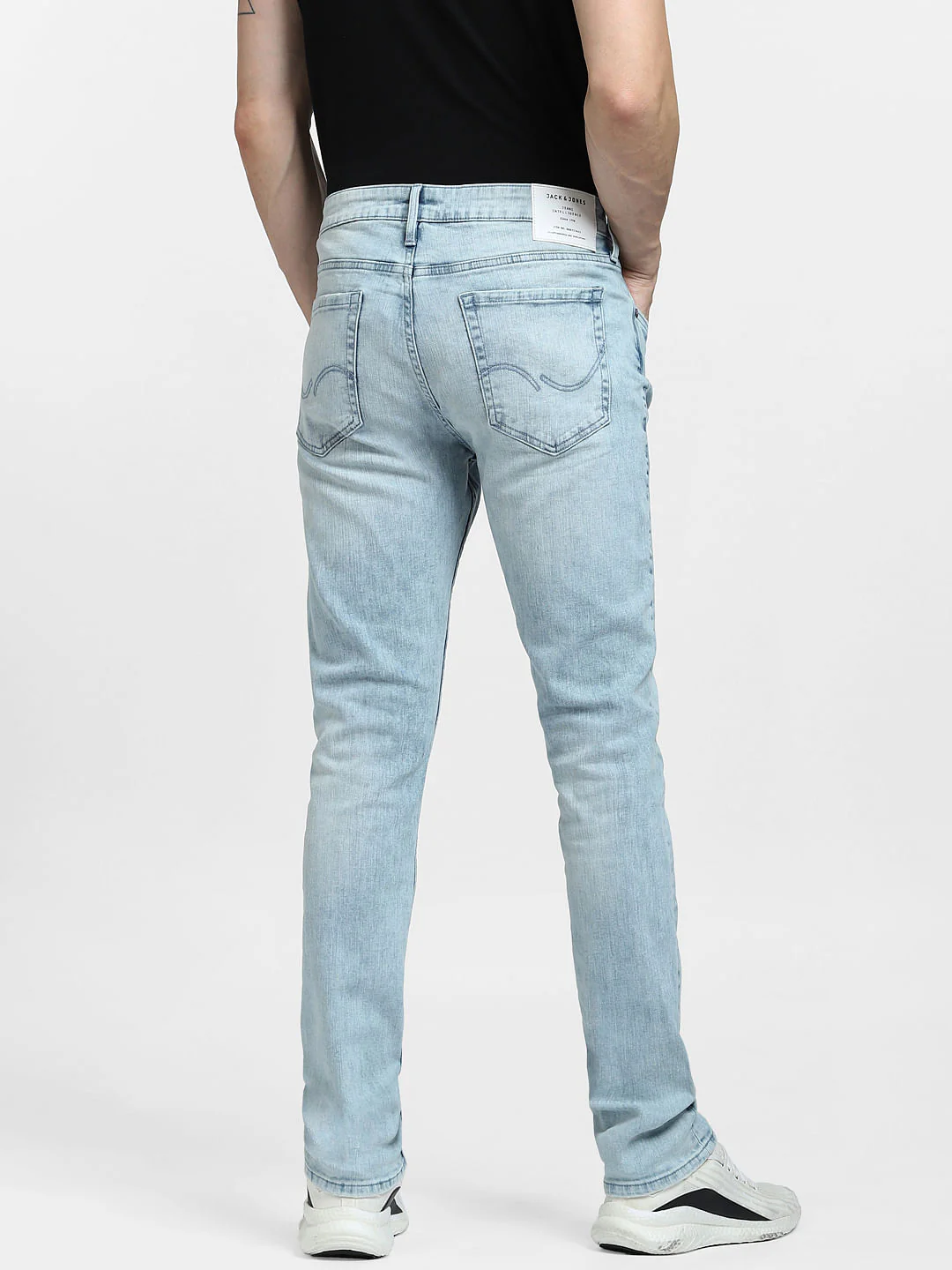 Light Blue Low Rise Liam Skinny Fit Jeans - Image 4