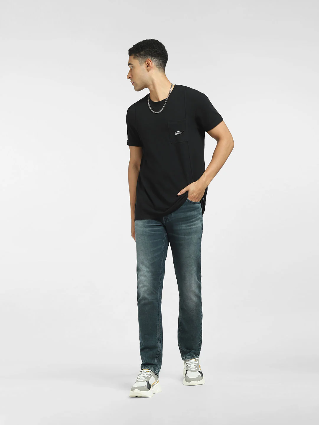 Dark Blue Low Rise Ben Skinny Jeans