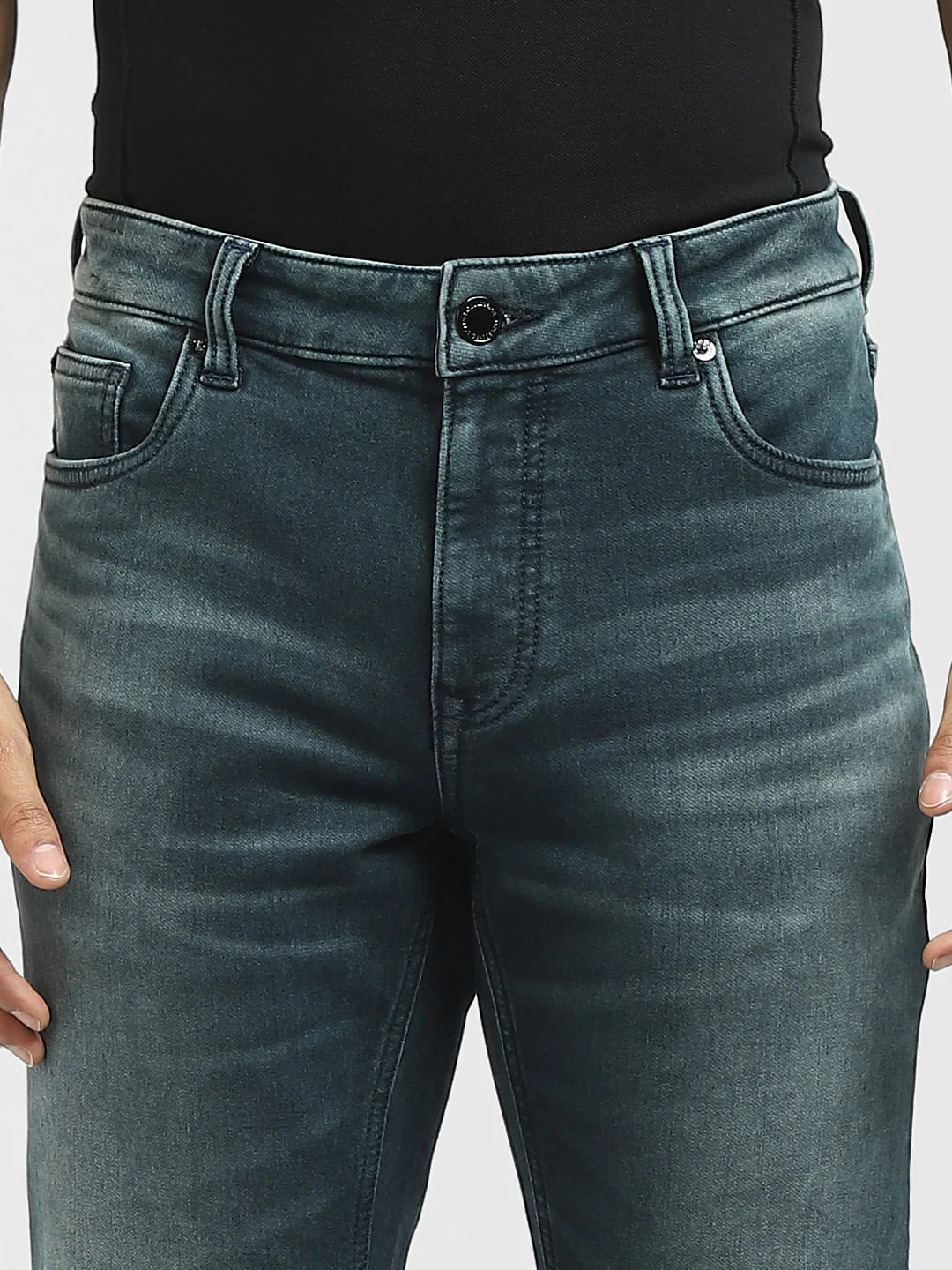 Dark Blue Low Rise Ben Skinny Jeans - Image 5