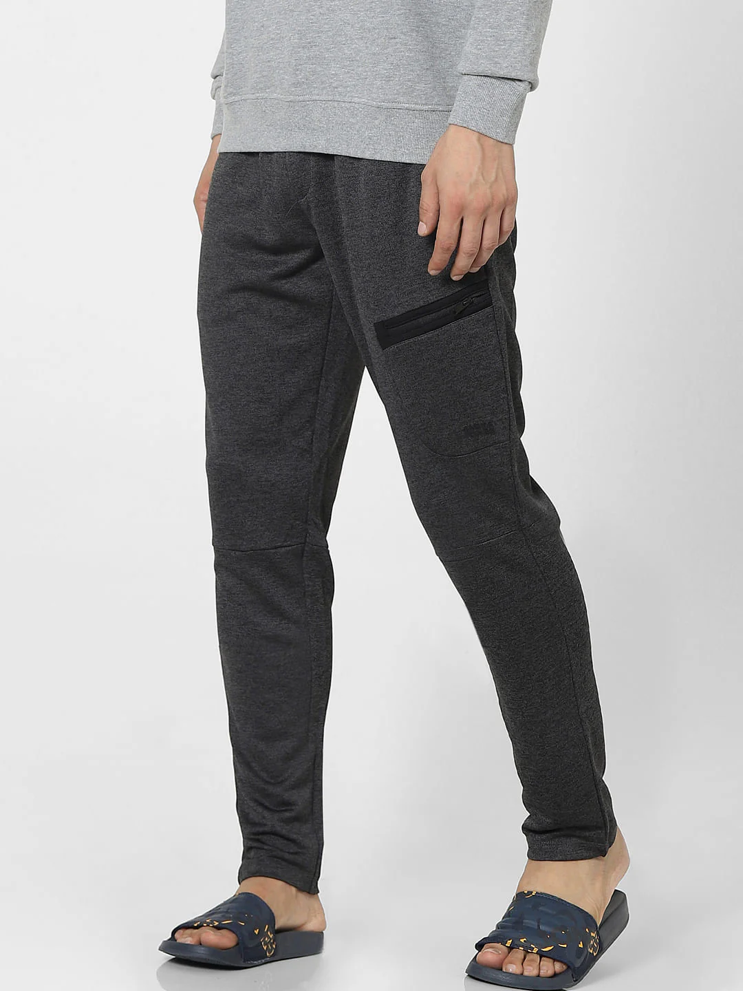 Grey High Rise Sweatpants - Image 3