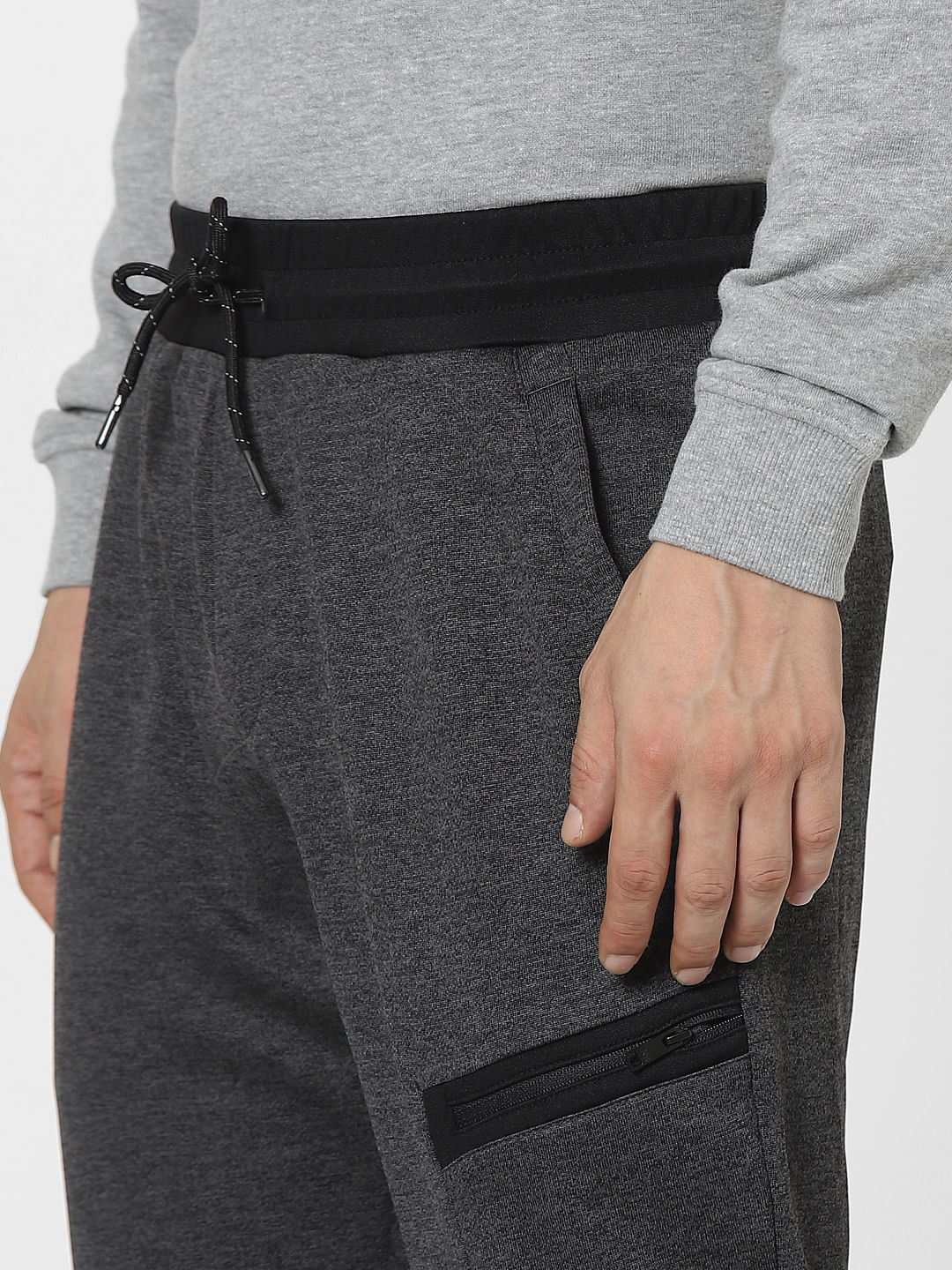 Grey High Rise Sweatpants - Image 5