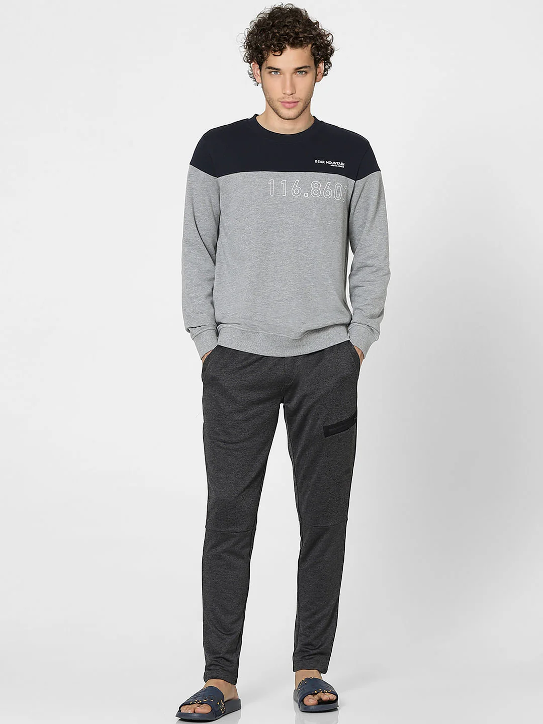 Grey High Rise Sweatpants - Image 6