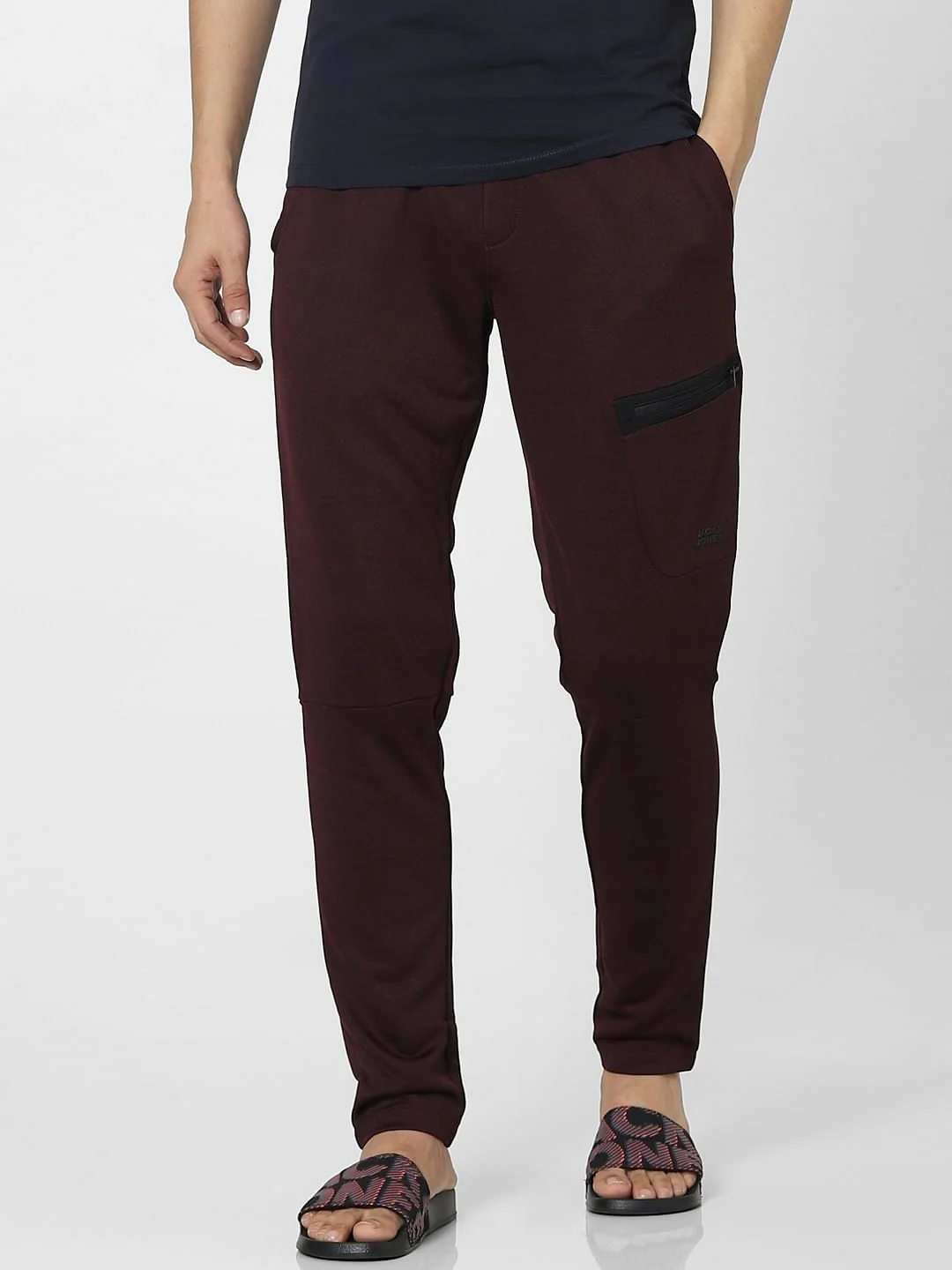 Maroon High Rise Sweatpants - Image 2